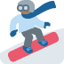 🏂🏾 snowboarder: medium-dark skin tone display on Twitter